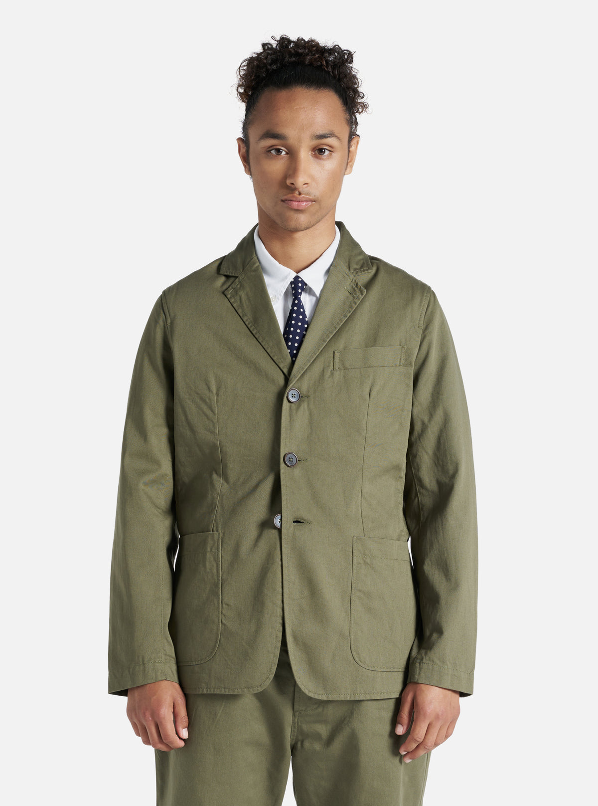 Light Olive Twill London Jacket