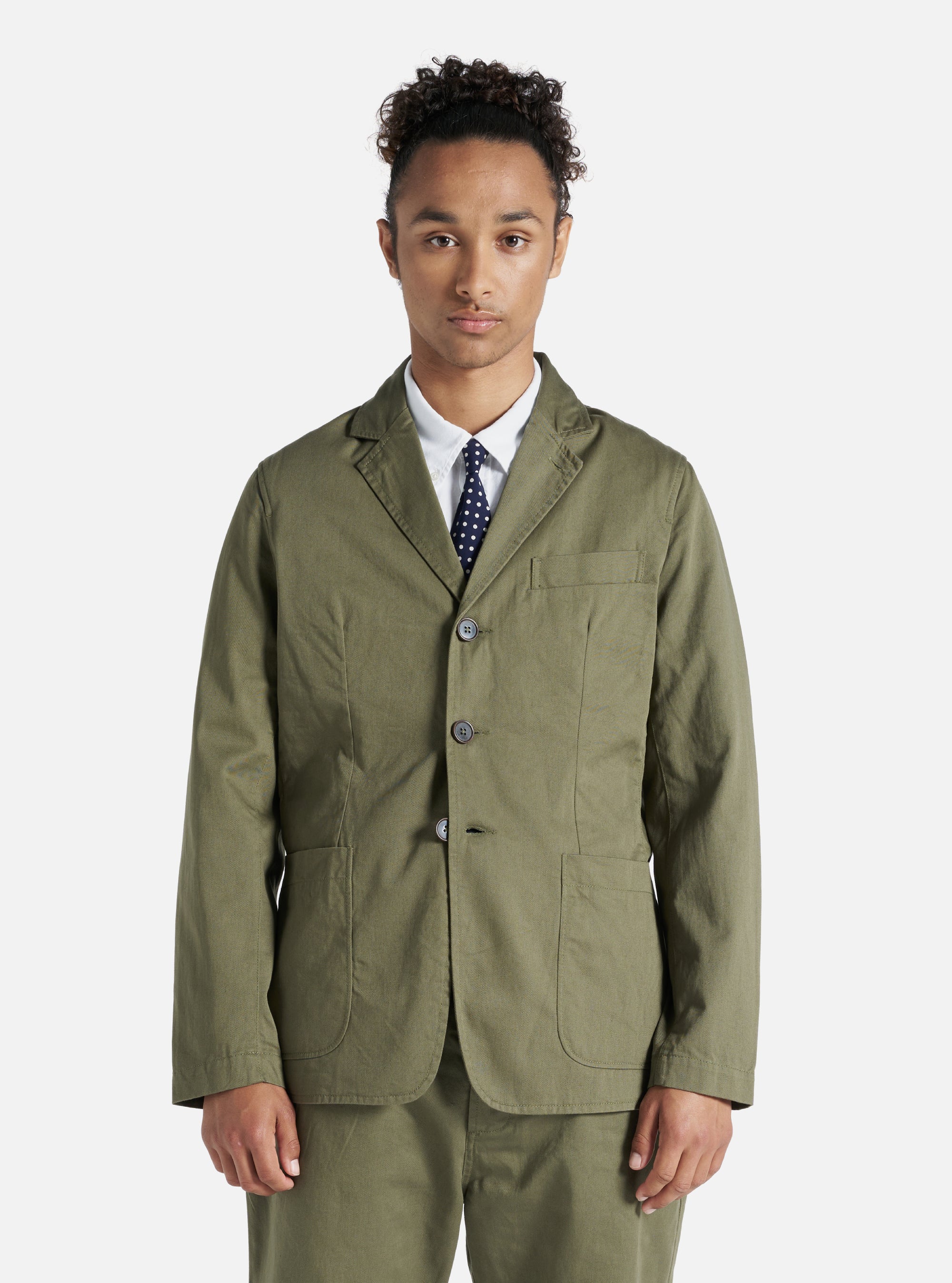 Light Olive Twill London Jacket