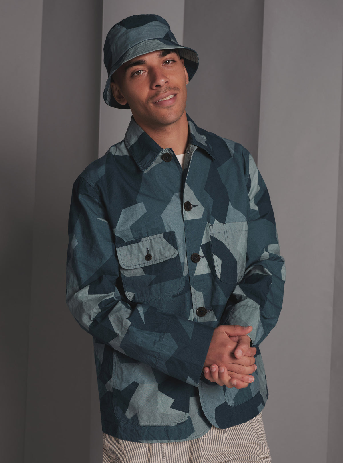 Blue Swedish Camo Merchant Jacket