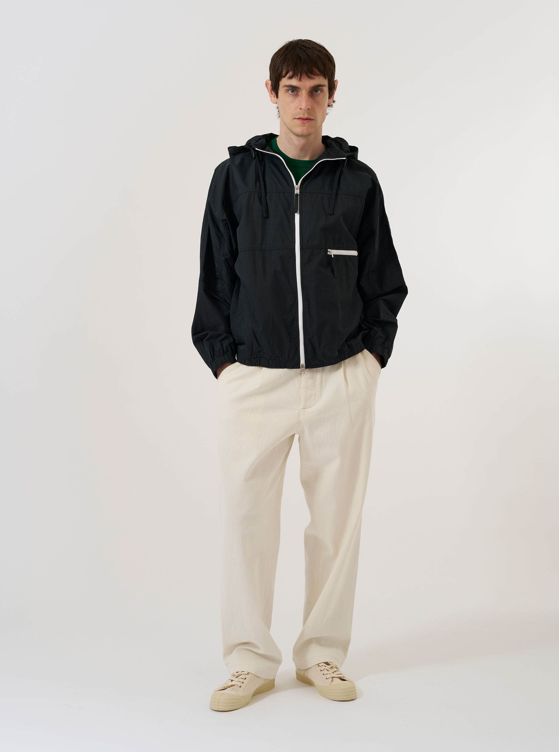 Men's Navy Cotton Reycled Nylon Mix Daley Jacket – Universal Works