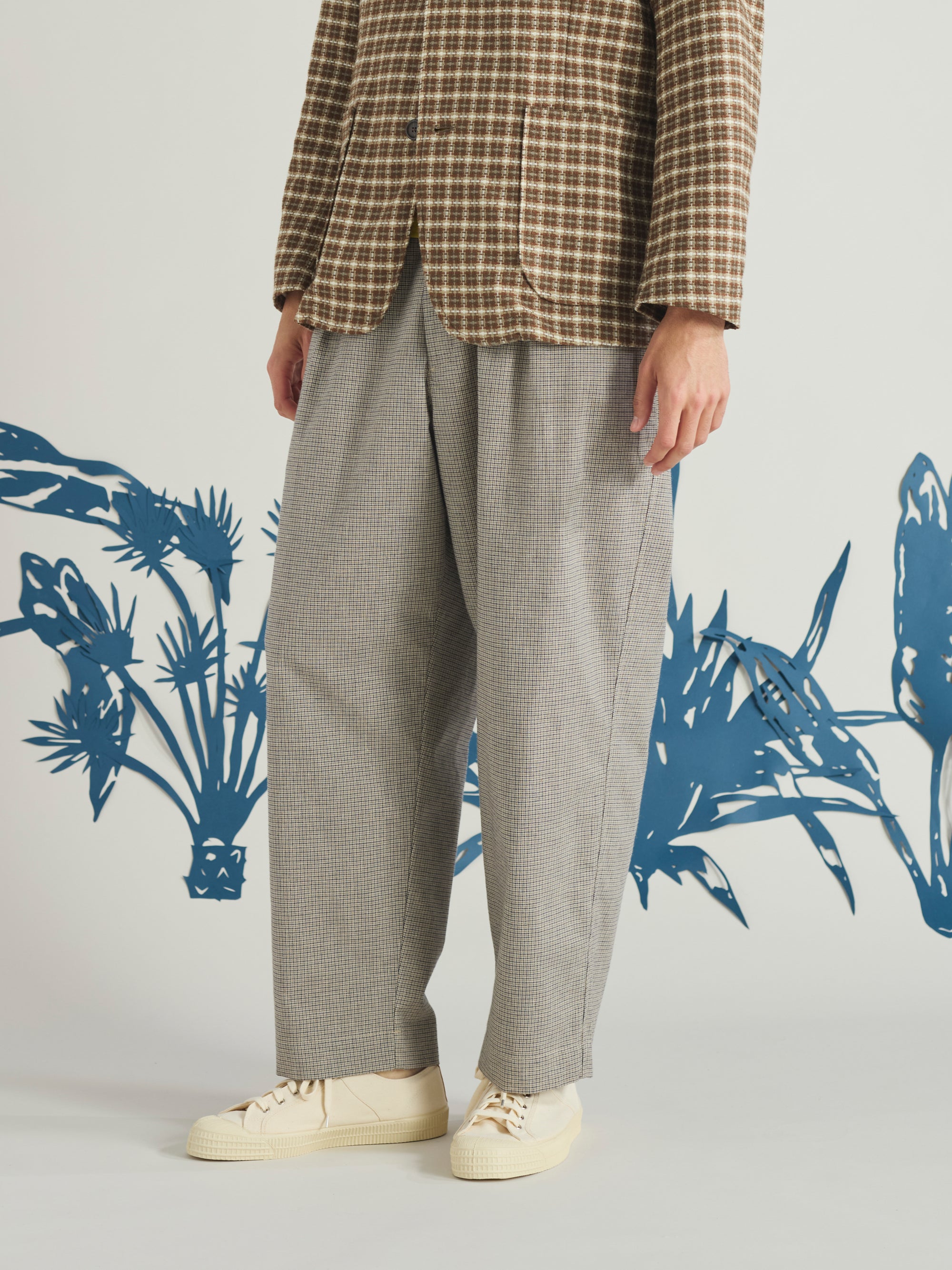 Multi Lucas Cotton Mix Oxford Pant