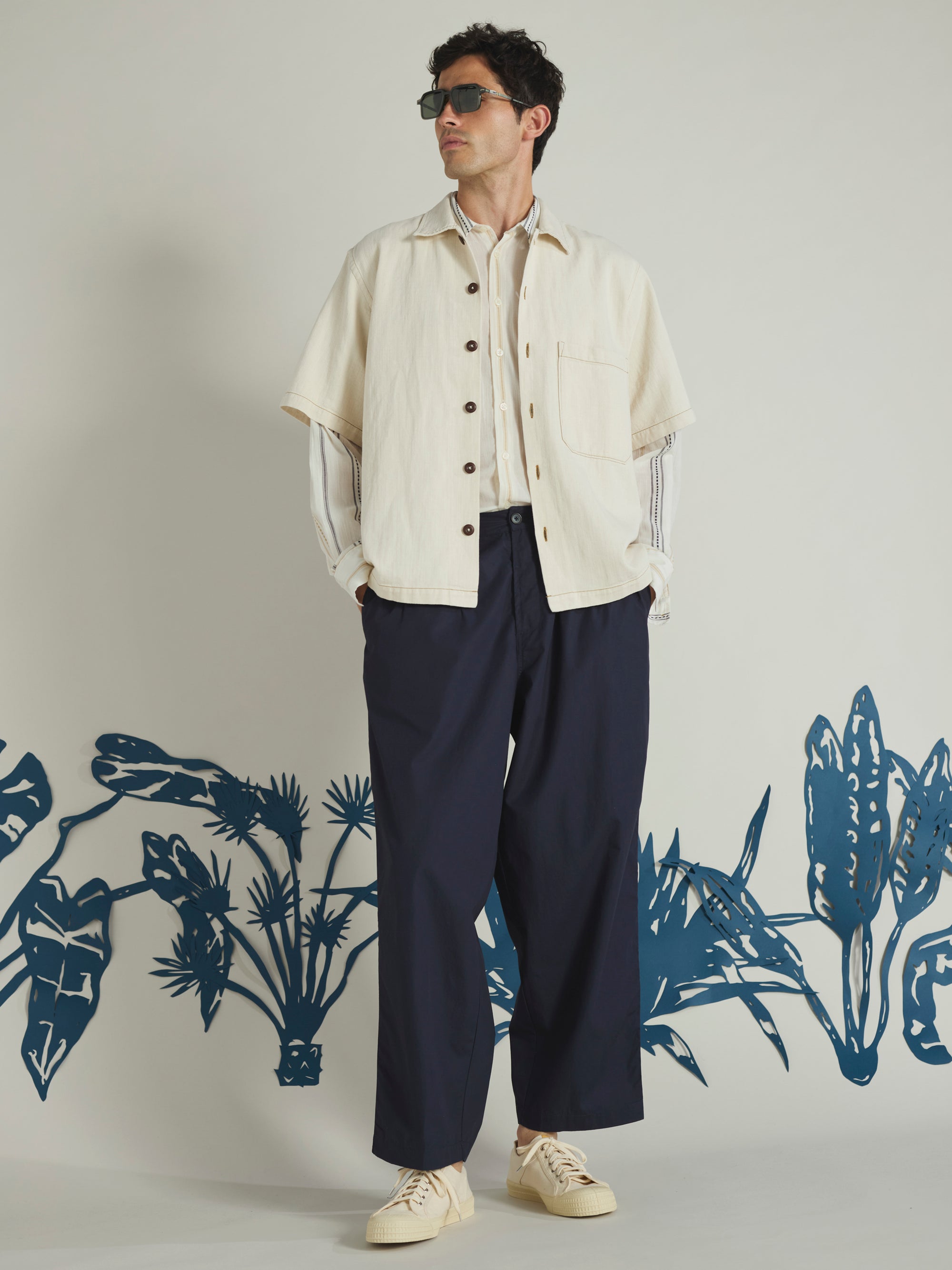 Ecru Koko Cotlin S/S Fatigue Shirt