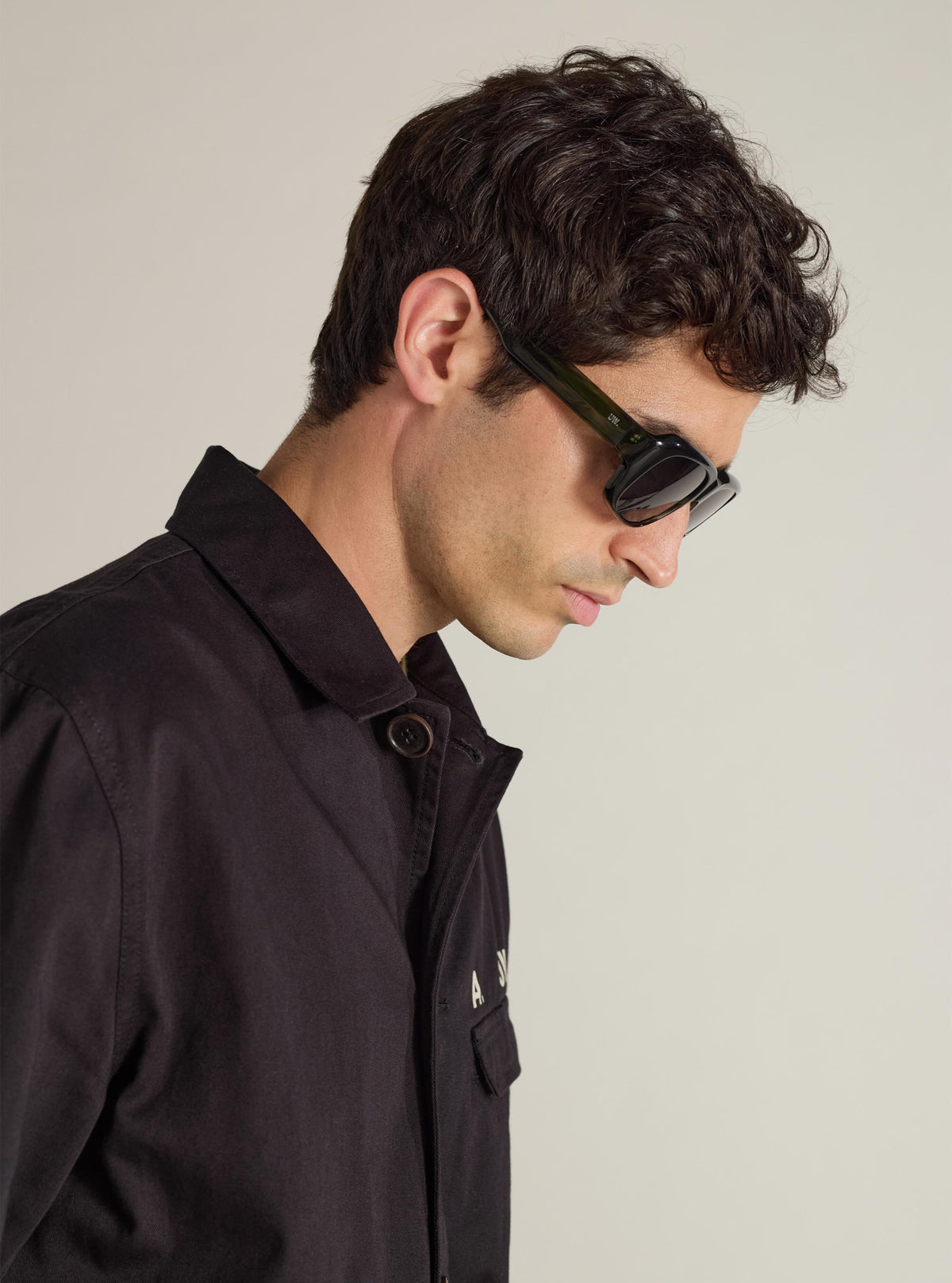 A. SOCIETY x Universal Works Green Aberdeen Sunglasses