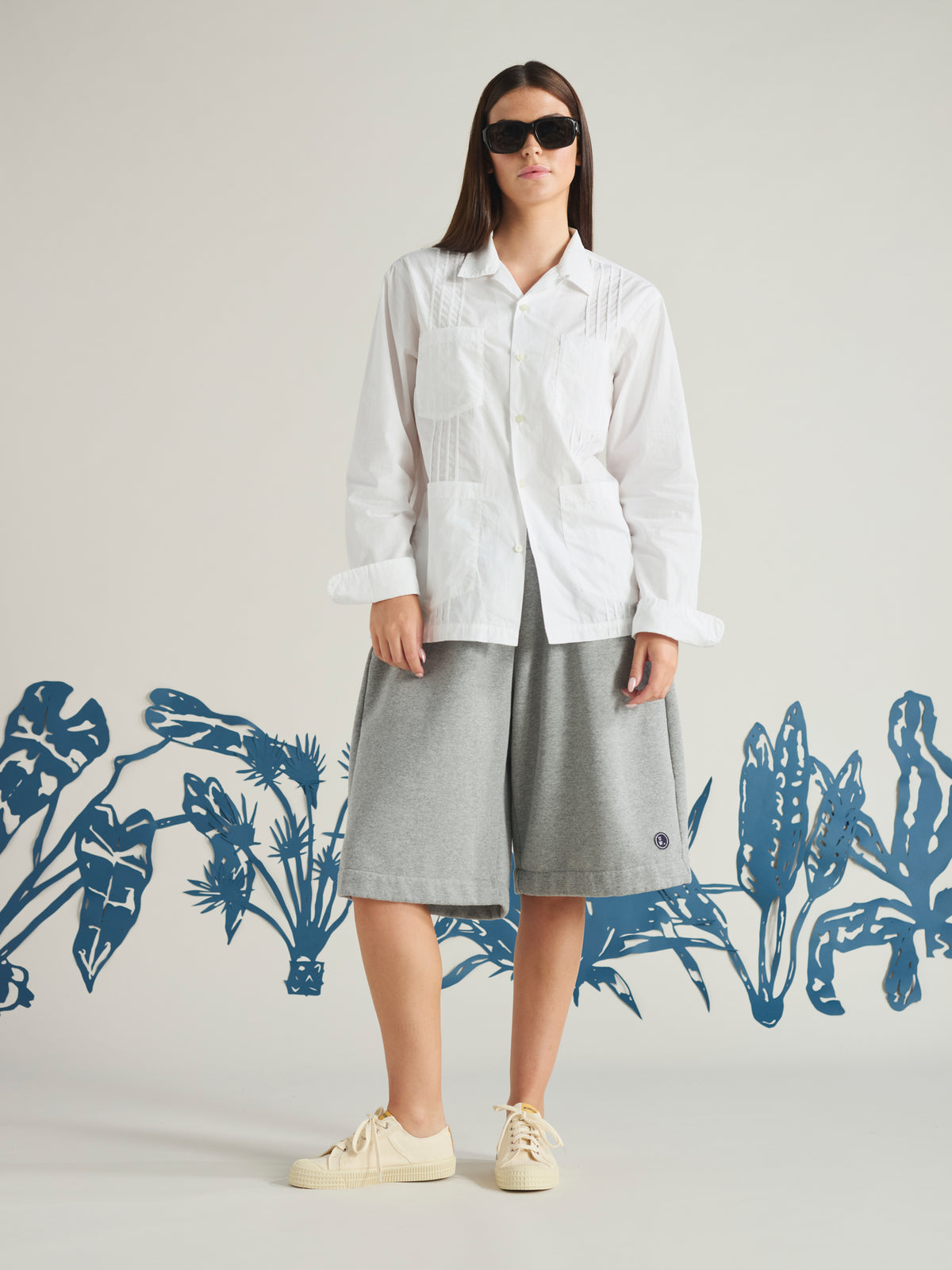 White Poplin Dwight Overshirt