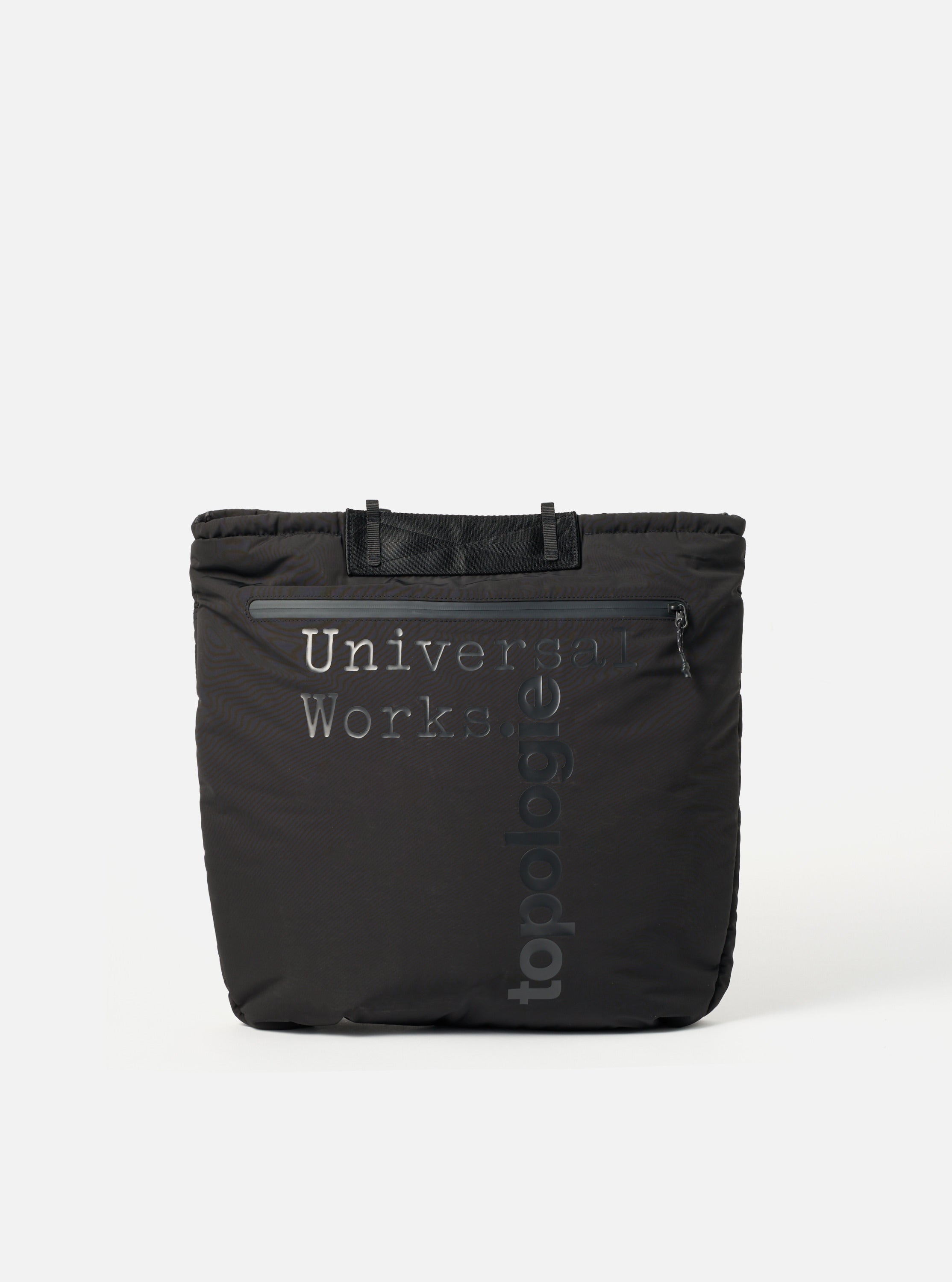 ストラップ付TopologieXUniversalWorksHelmet Bag Topologie x Universal Works Black UW Tech Helmet Bag