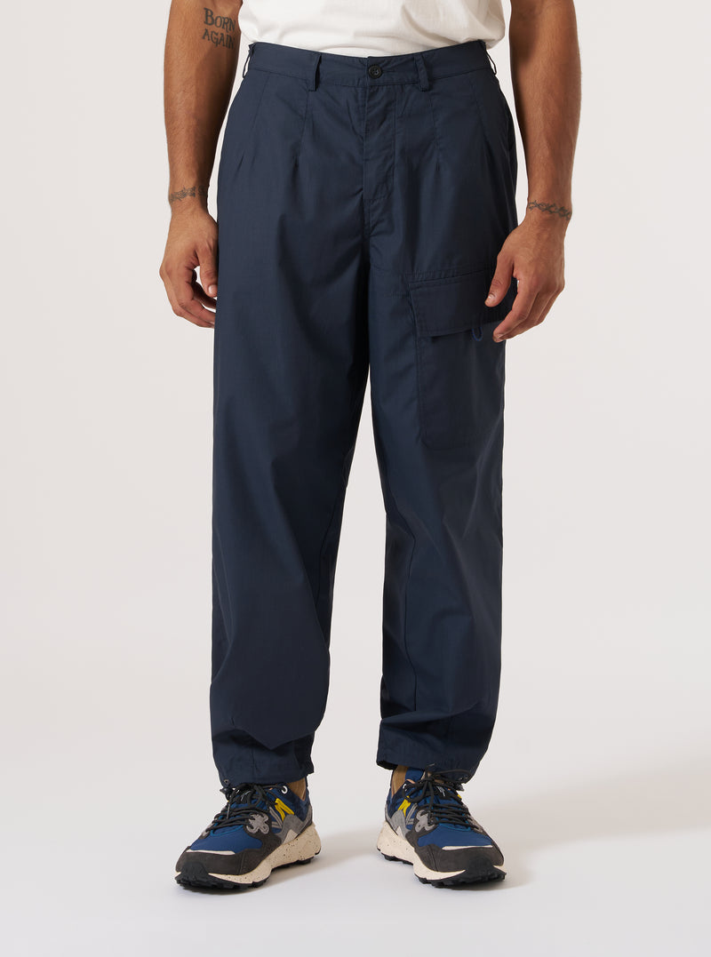 Topologie x Universal Works Navy Recycled Polytech Loose Pilot Pant