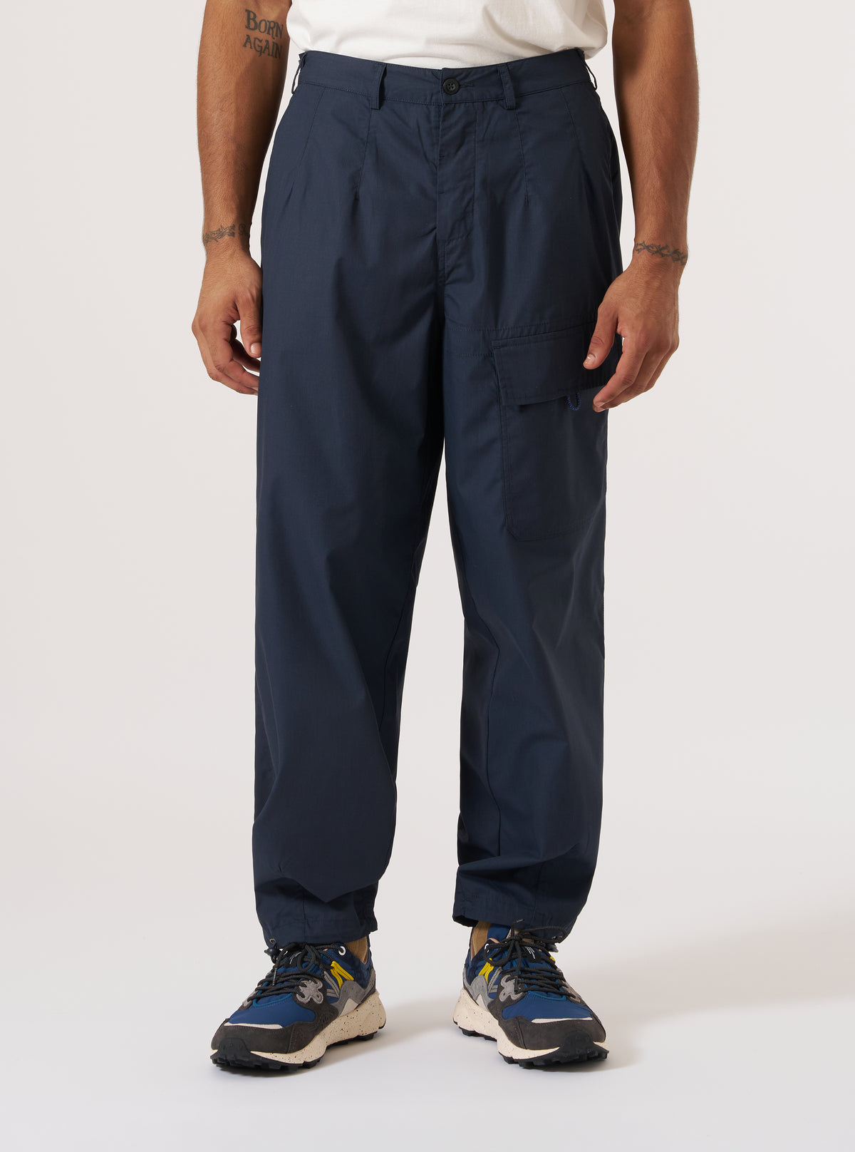 Topologie x Universal Works Navy Recycled Polytech Loose Pilot Pant