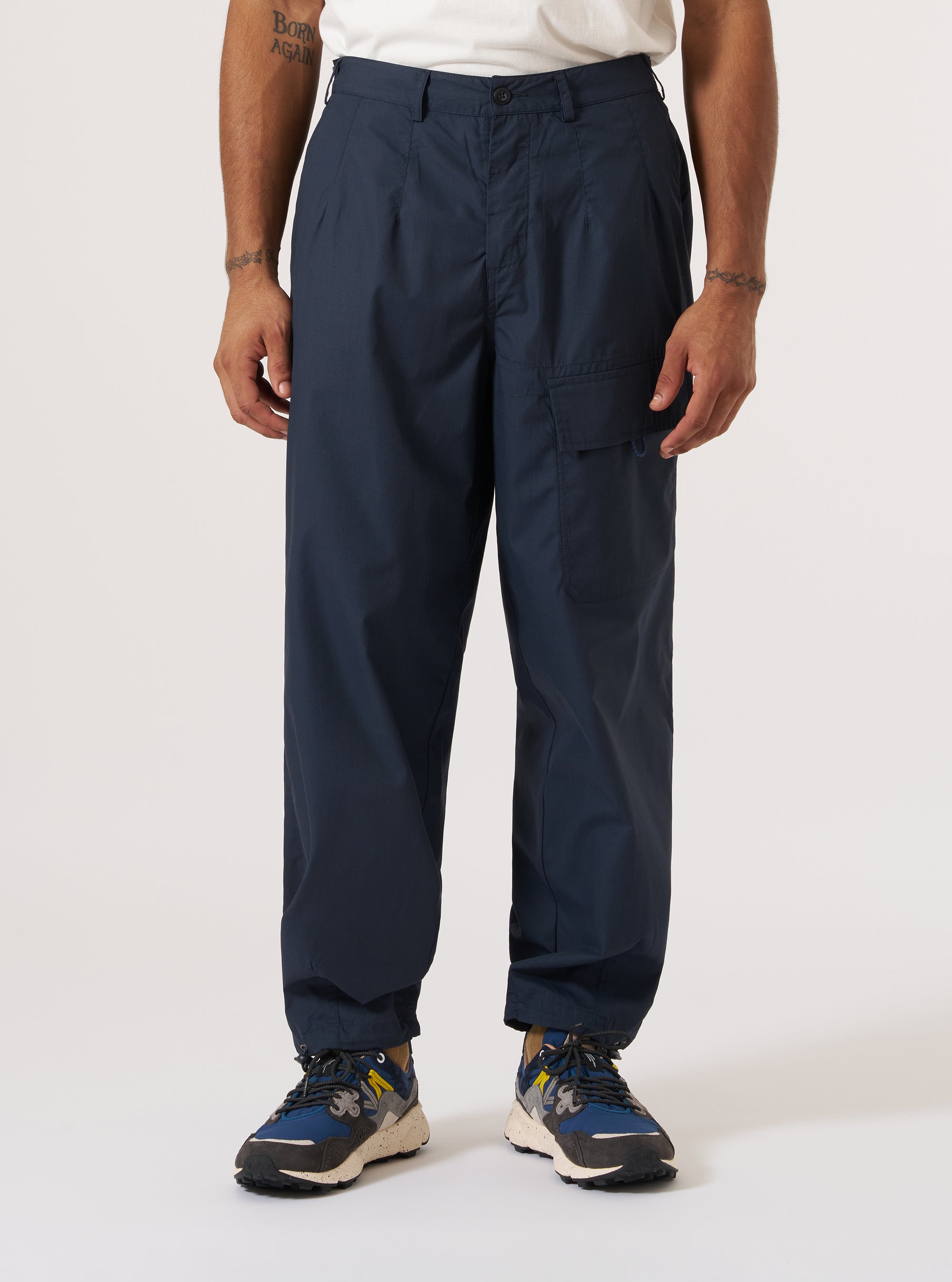 Topologie x Universal Works Navy Recycled Polytech Loose Pilot Pant