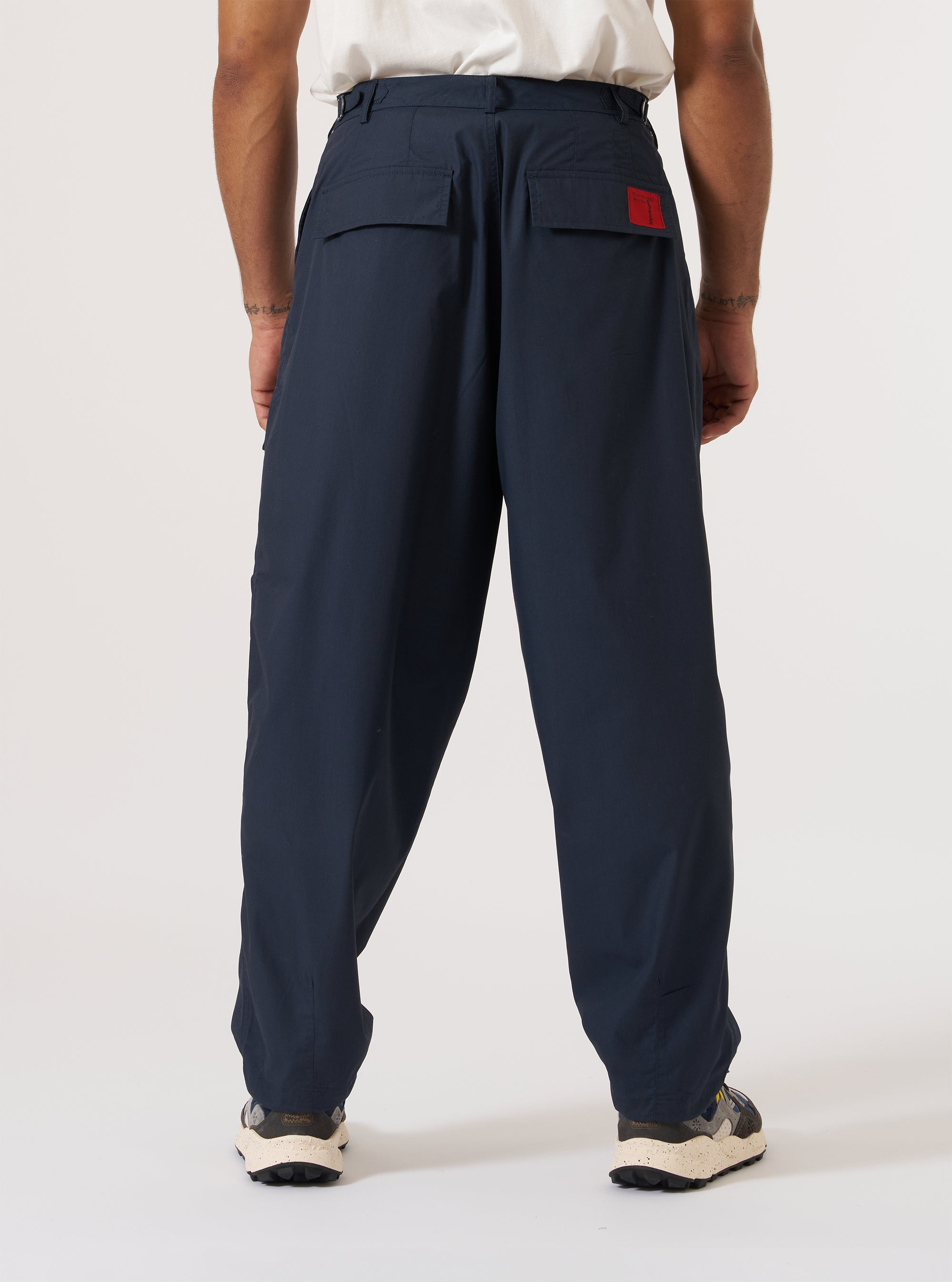 Topologie x Universal Works Navy Recycled Polytech Loose Pilot Pant