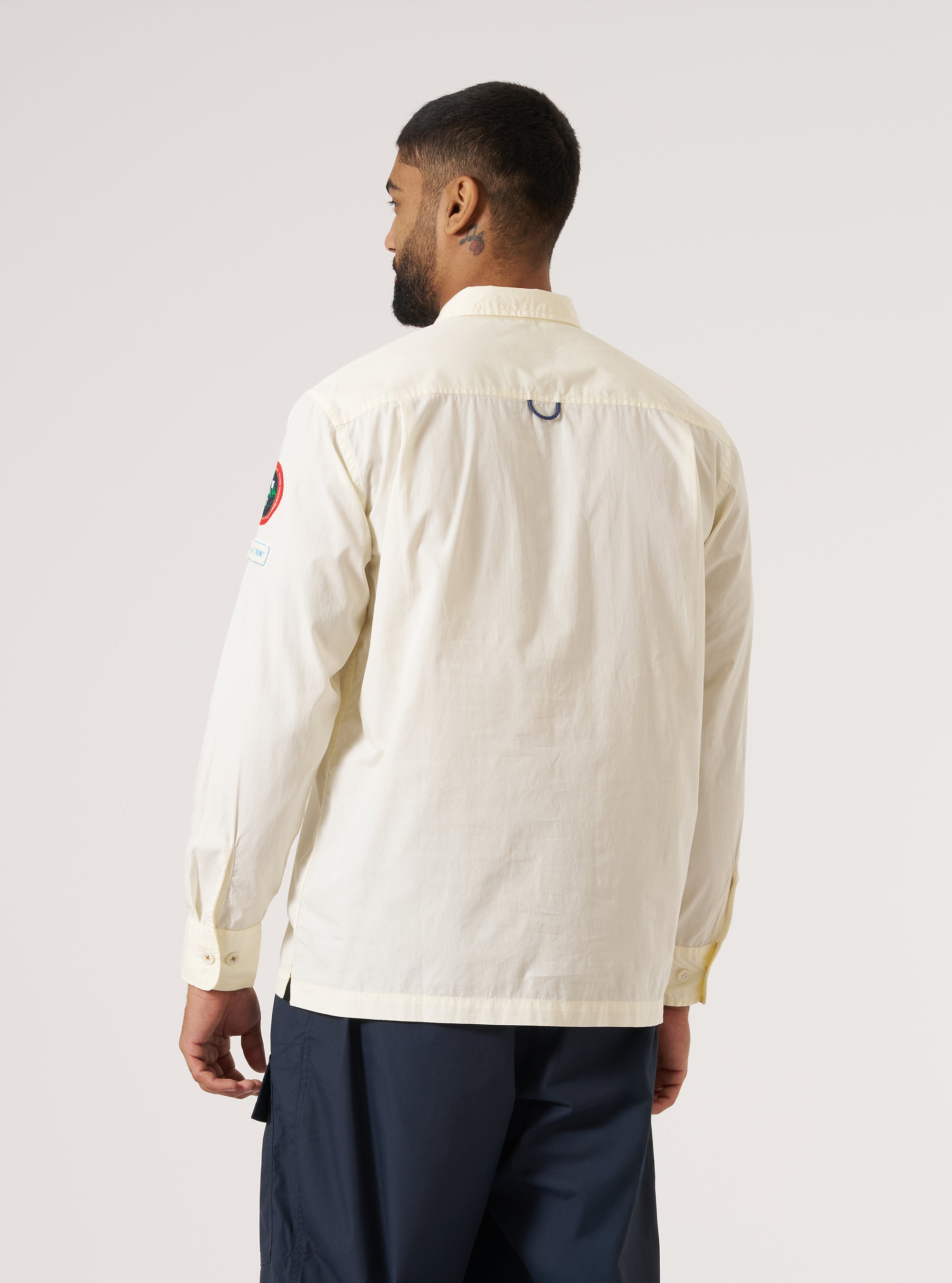 Topologie x Universal Works Ecru Broadcloth Utility Shirt