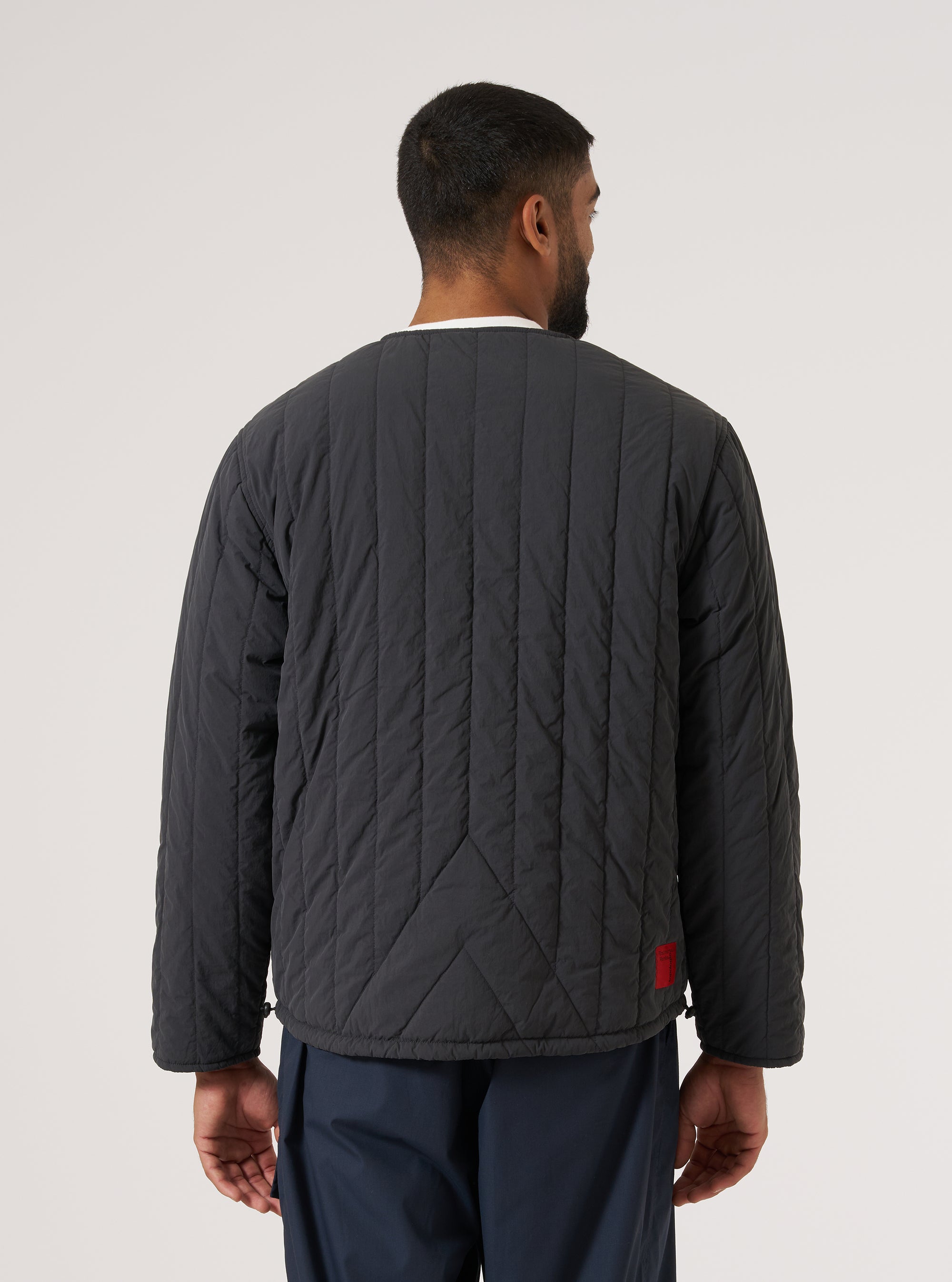 Topologie x Universal Works Charcoal TW Recycled Nylon Quilted Liner Jacket