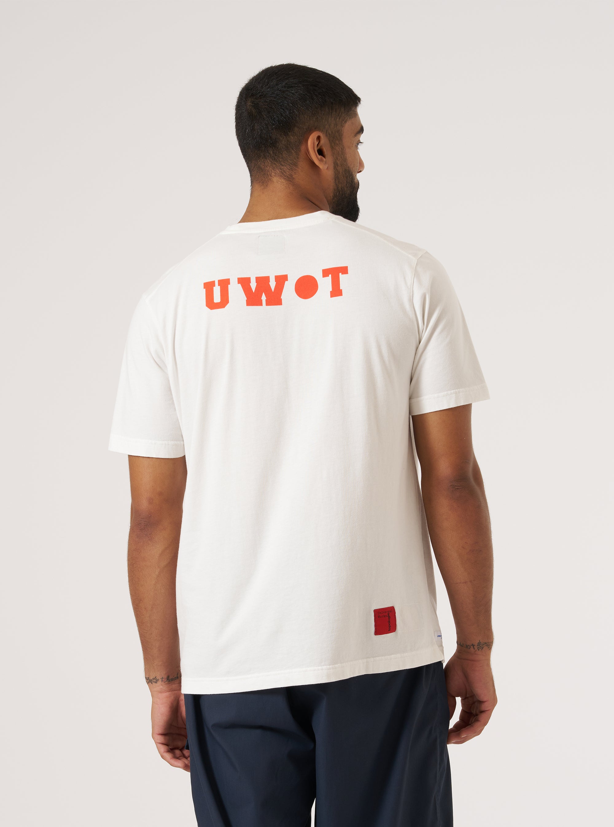 Topologie x Universal Works Ecru Organic Jersey Climb Print Tee