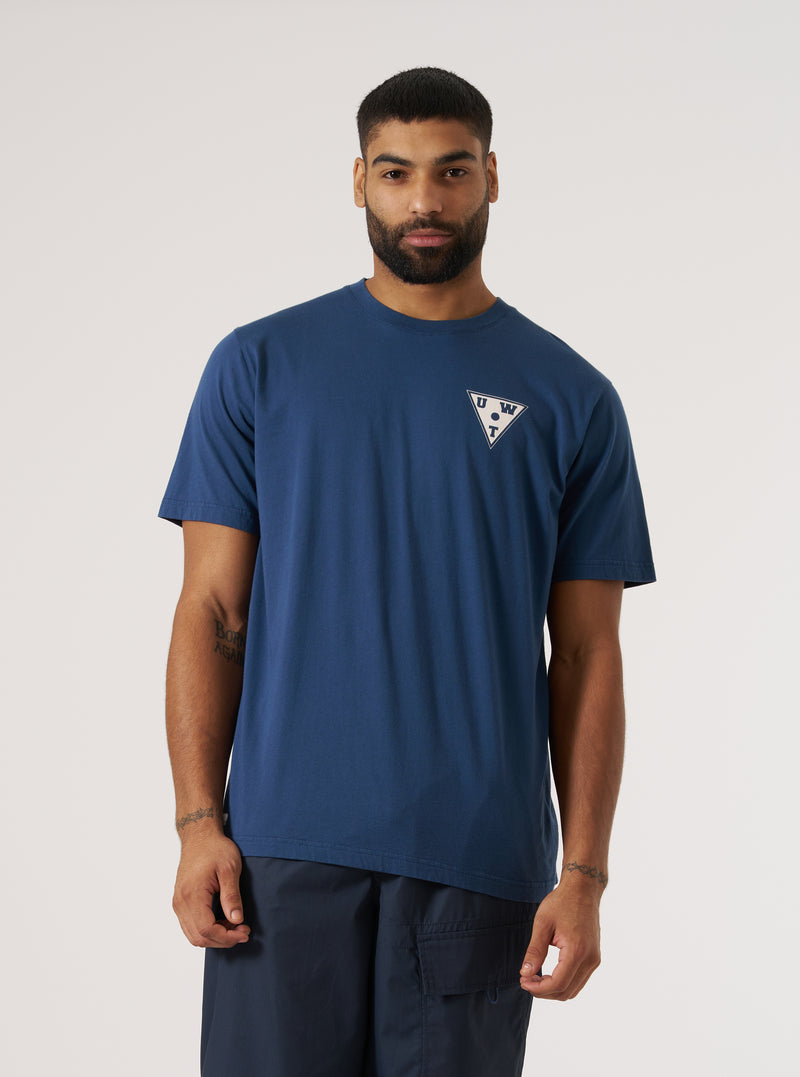 Topologie x Universal Works Navy Organic Jersey Rocks Print Tee