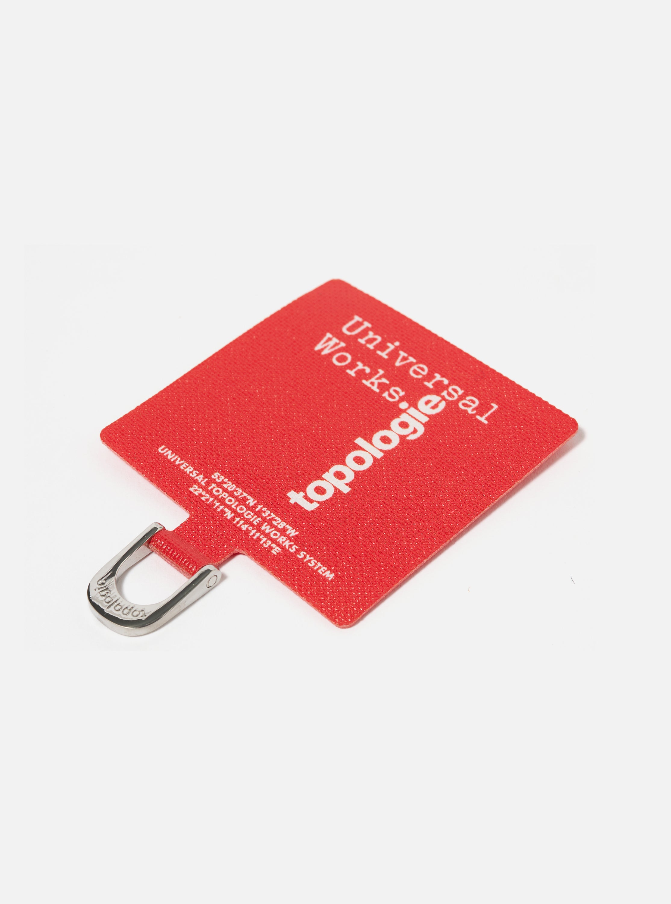 Topologie x Universal Works Red UW Tech Phone Strap Adapter