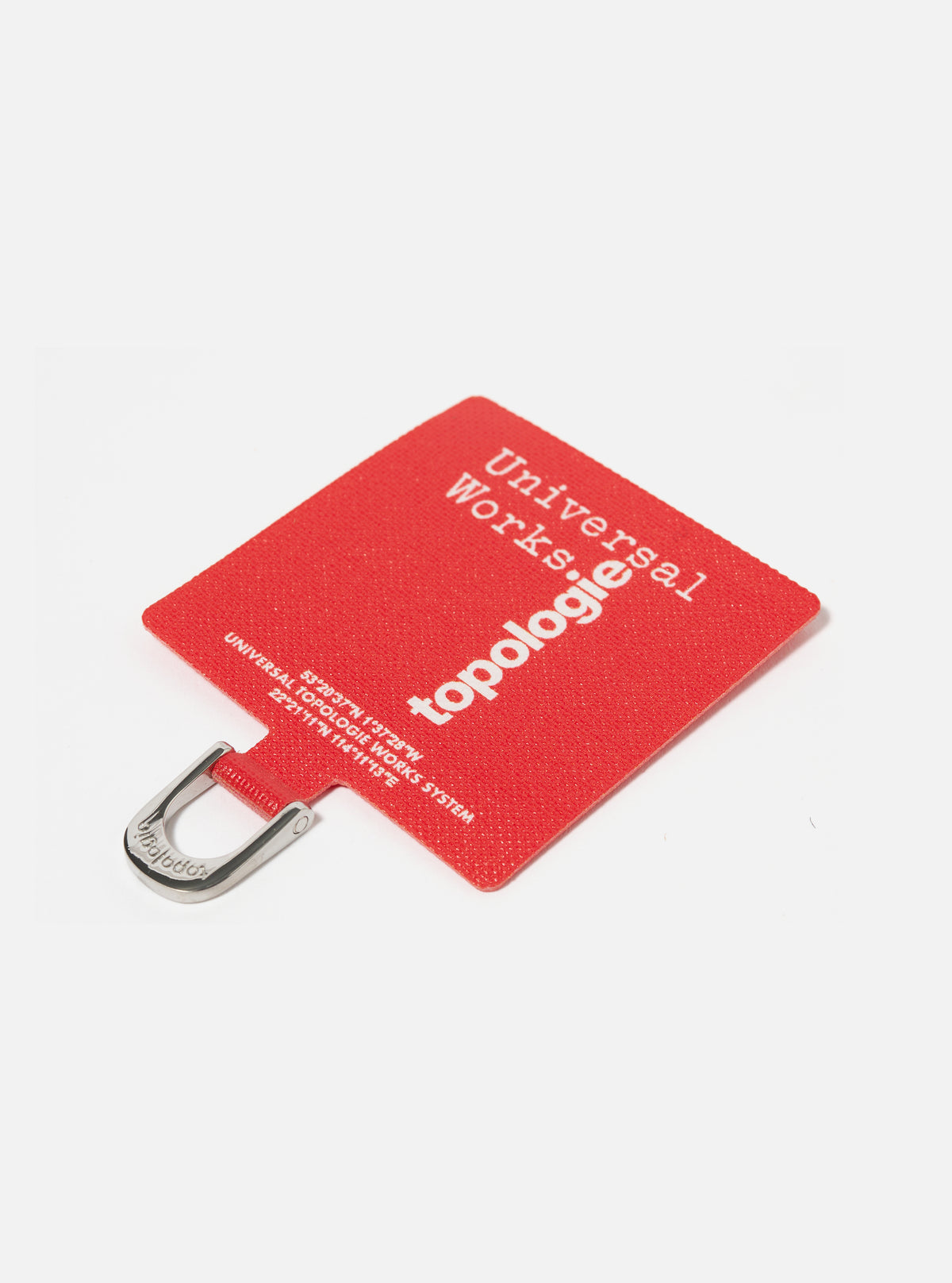 Topologie x Universal Works Red UW Tech Phone Strap Adapter