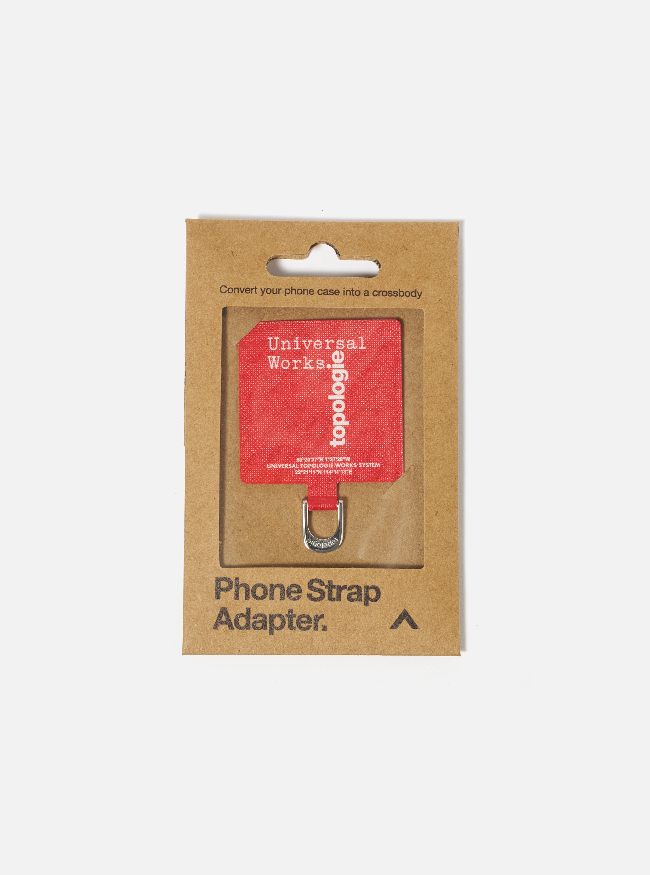 Topologie x Universal Works Red UW Tech Phone Strap Adapter