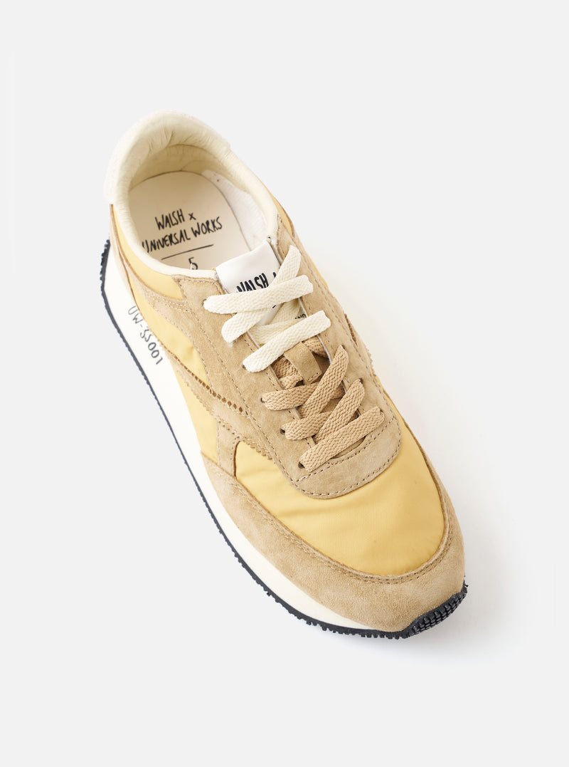 Walsh x Universal Works Tornado in Beige Leather/Canvas