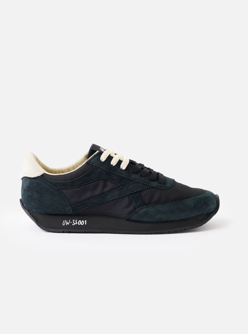 Walsh x Universal Works Tornado in Black Leather/Canvas