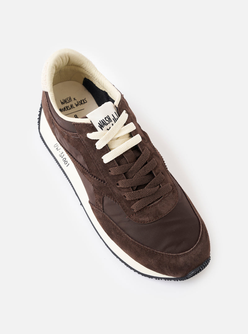 Walsh x Universal Works Tornado in Brown Leather/Canvas