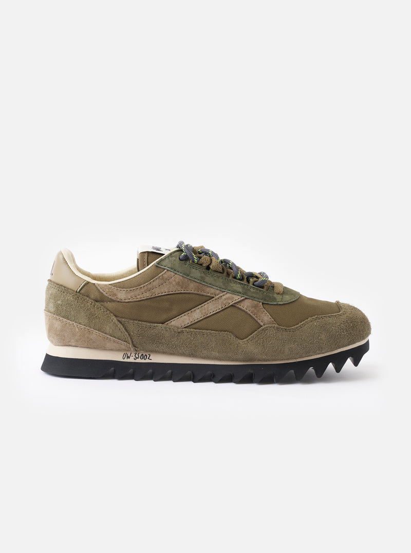 Walsh x Universal Works Ensign in Green Leather/Canvas