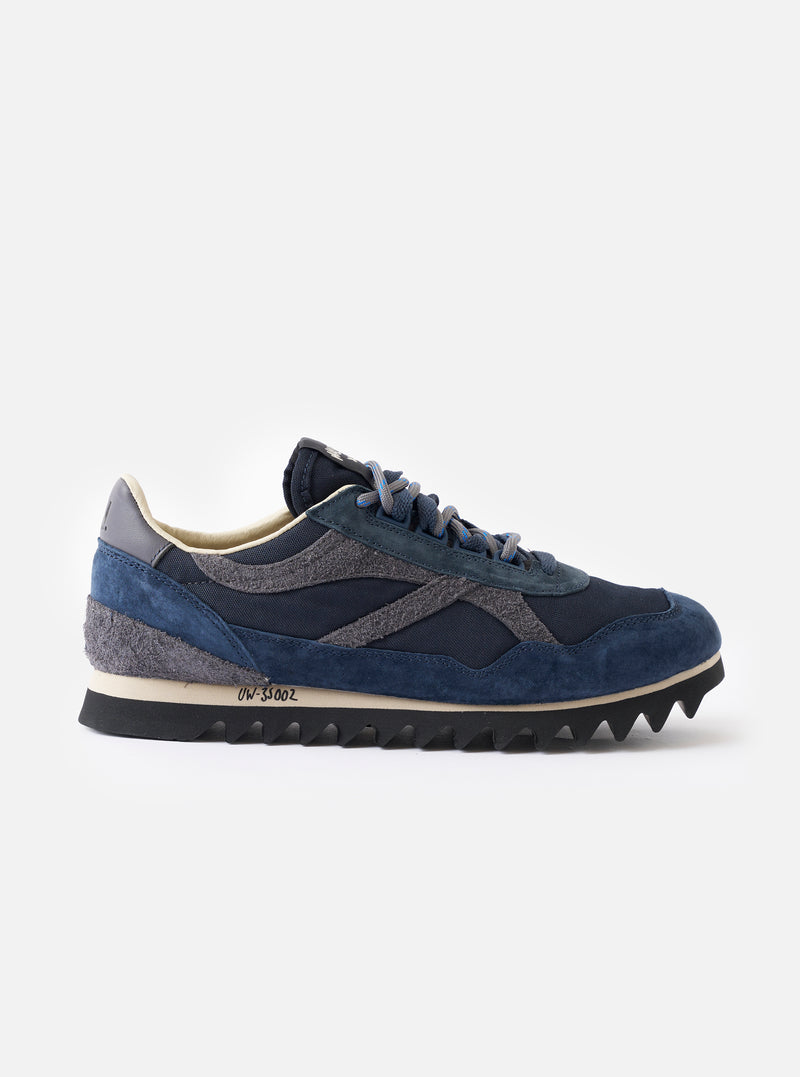 Walsh x Universal Works Ensign in Navy Leather/Canvas