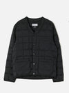 TAION x Universal Works Black Nylon Soft Shell Down Cardigan