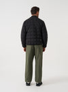 TAION x Universal Works Black Nylon Soft Shell Down Cardigan