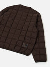TAION x Universal Works Brown Nylon Soft Shell Down Cardigan