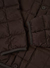 TAION x Universal Works Brown Nylon Soft Shell Down Cardigan