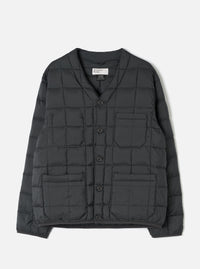 TAION x Universal Works Charcoal Nylon Soft Shell Down Cardigan