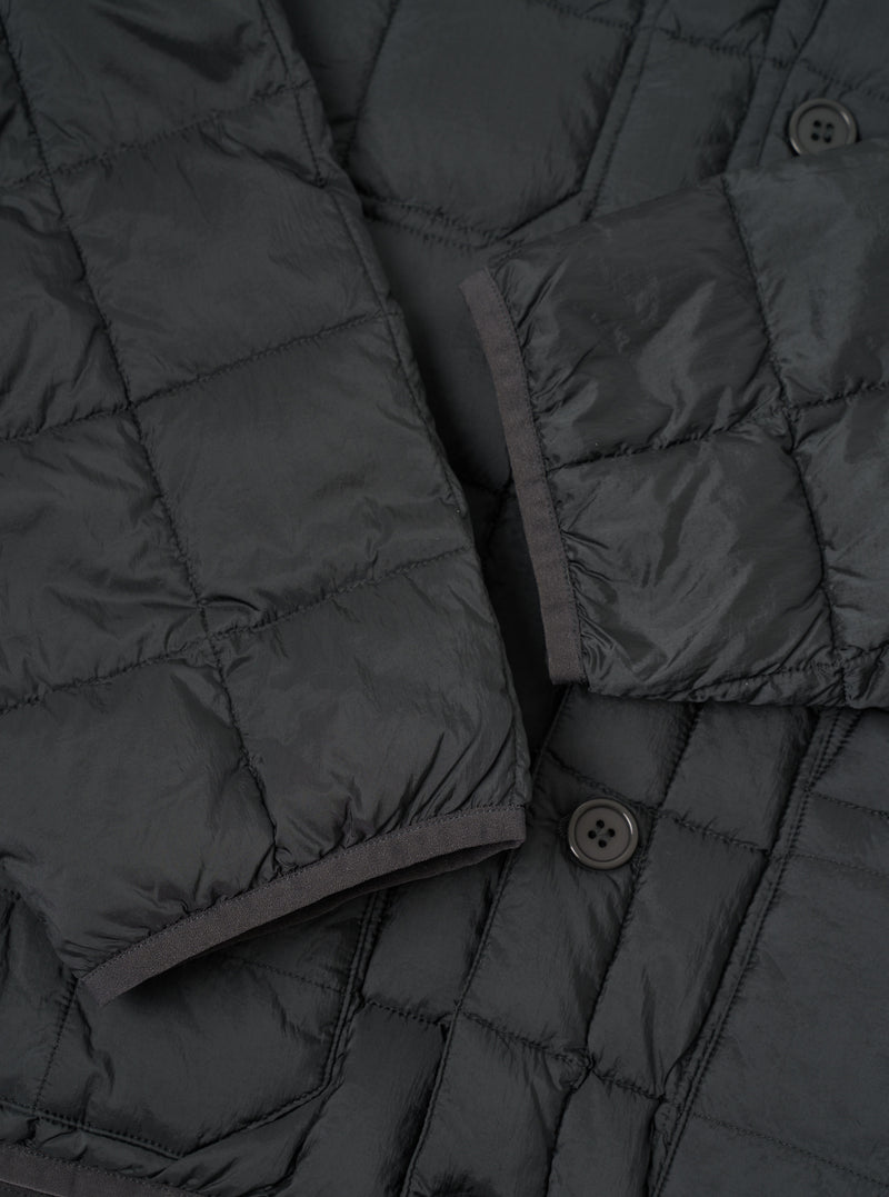 TAION x Universal Works Charcoal Nylon Soft Shell Down Cardigan