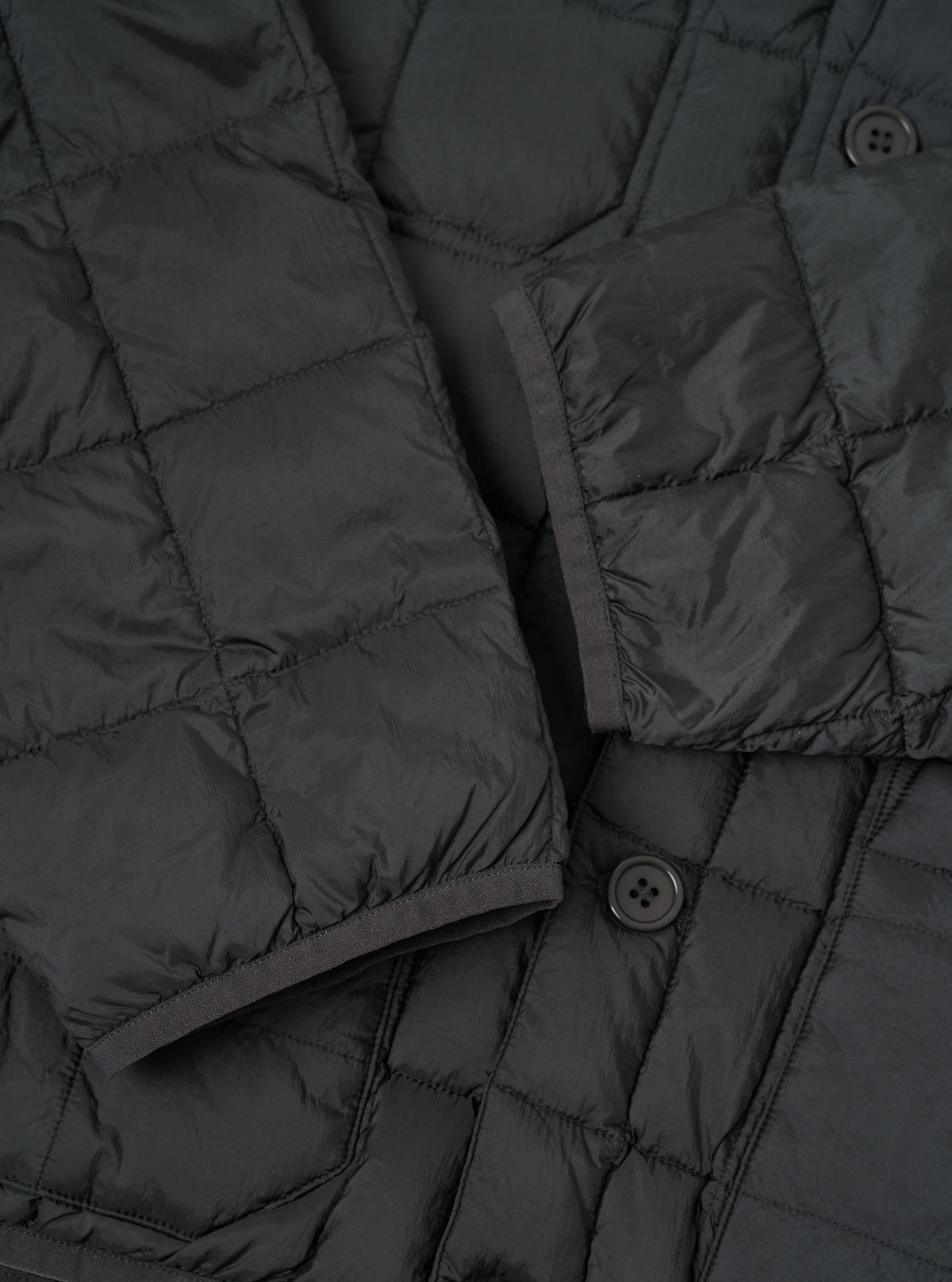 TAION x Universal Works Charcoal Nylon Soft Shell Down Cardigan