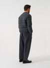 TAION x Universal Works Charcoal Nylon Soft Shell Down Cardigan
