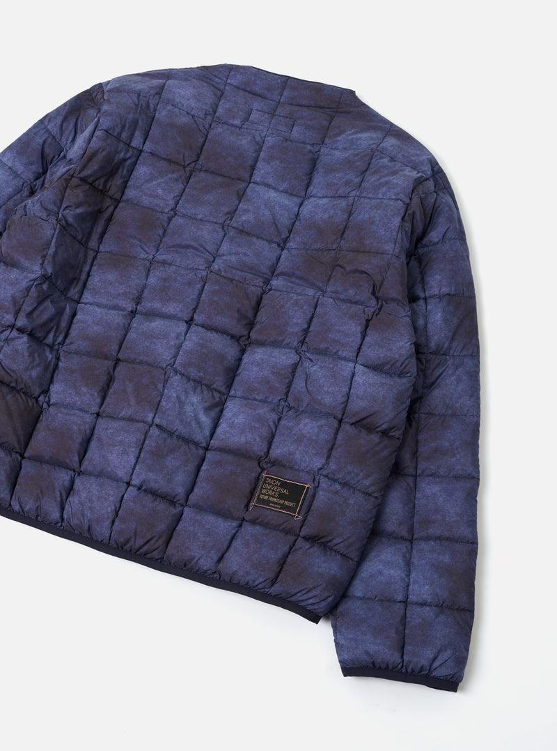 TAION x Universal Works Cloud Camo Nylon Soft Shell Down Cardigan