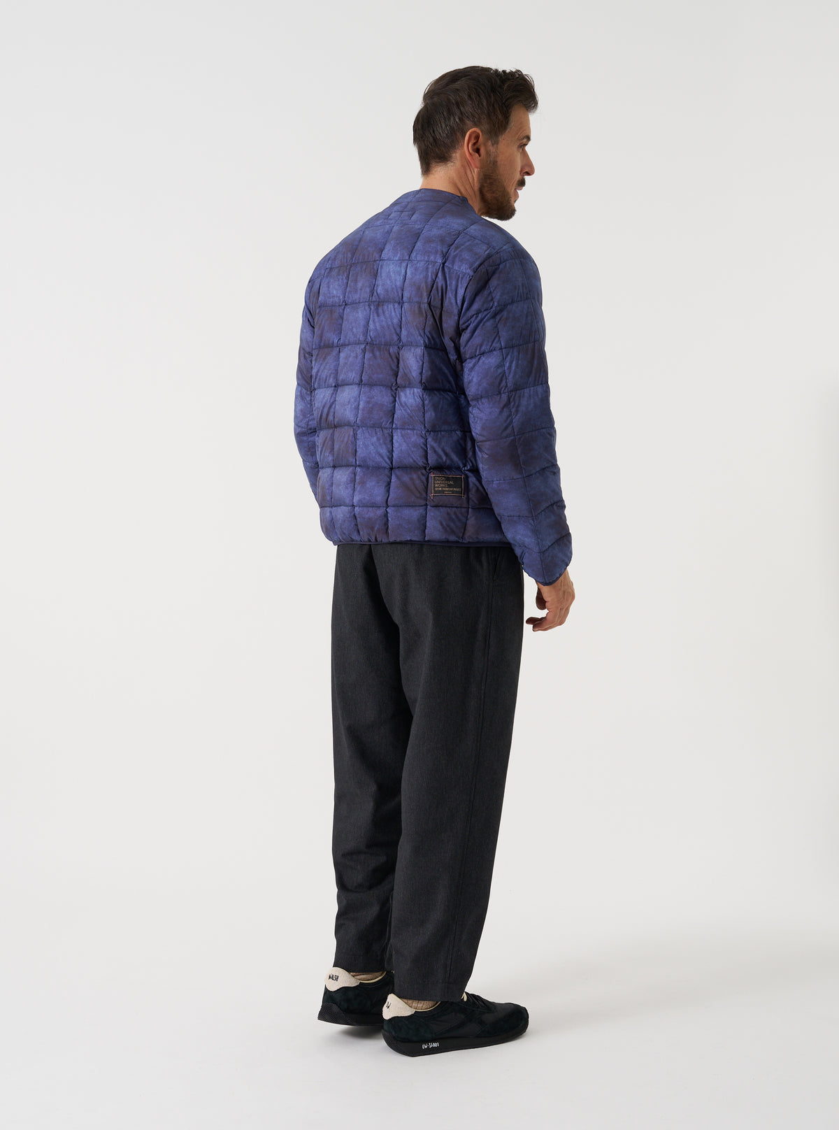 TAION x Universal Works Cloud Camo Nylon Soft Shell Down Cardigan