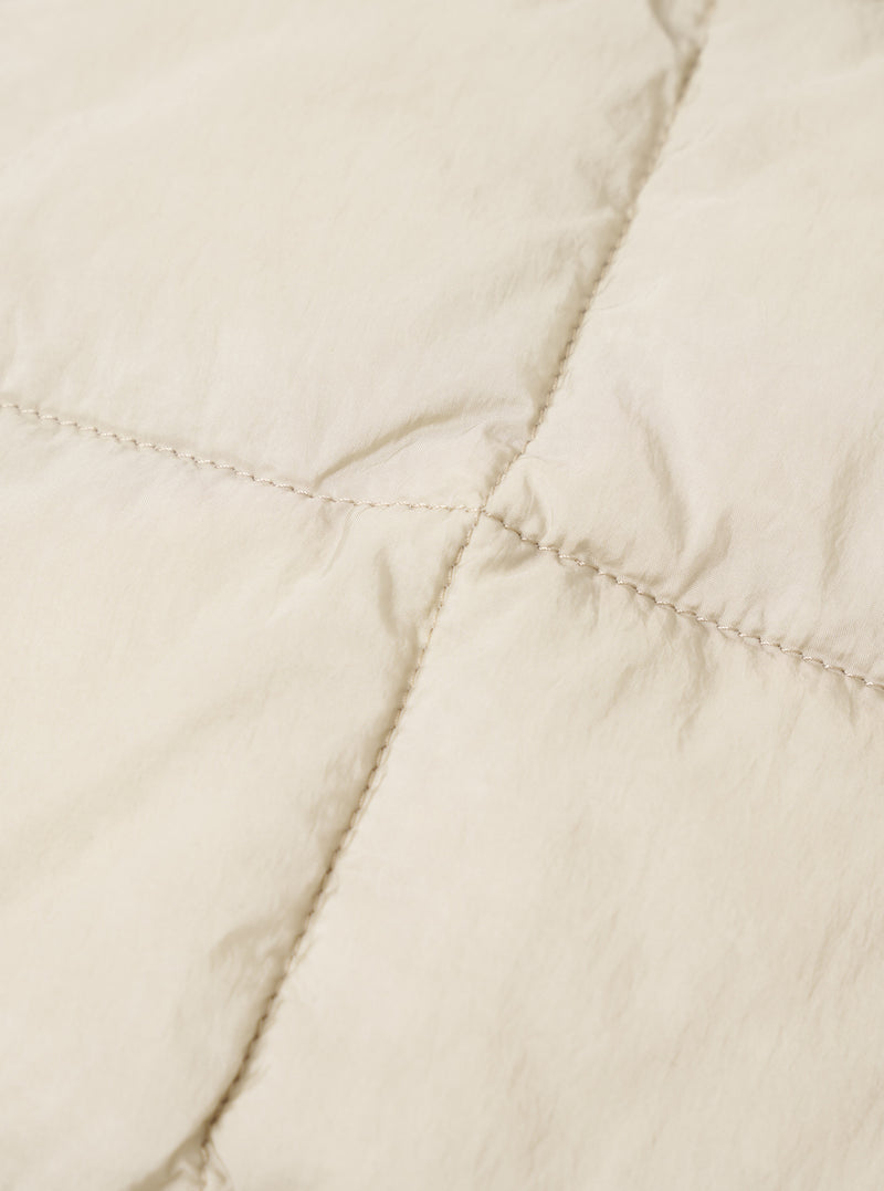 TAION x Universal Works Ice Grey Nylon Soft Shell Down Cardigan