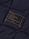 TAION x Universal Works Navy Nylon Soft Shell Down Cardigan