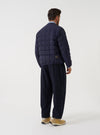 TAION x Universal Works Navy Nylon Soft Shell Down Cardigan