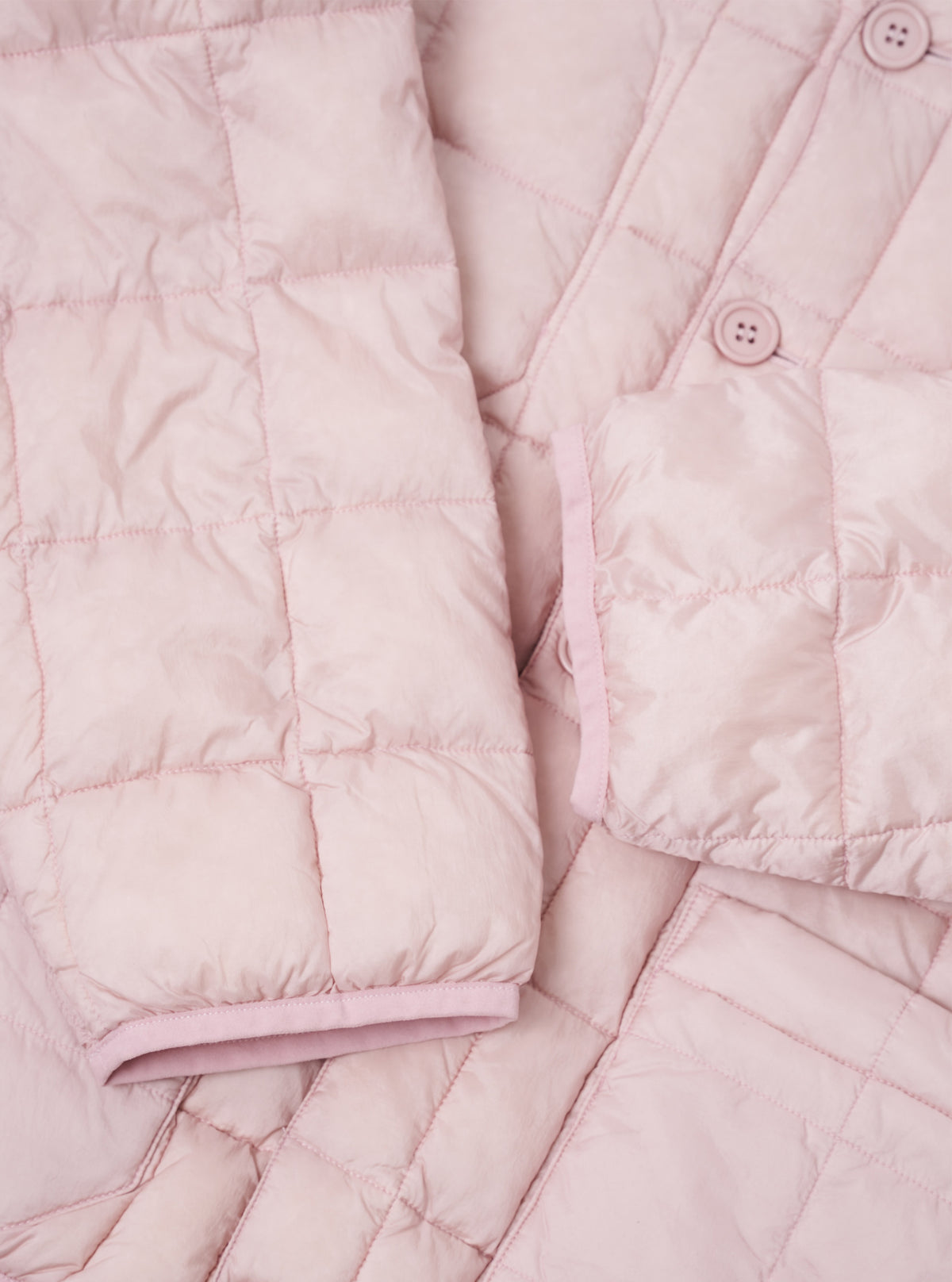 TAION x Universal Works Pink Nylon Soft Shell Down Cardigan