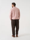 TAION x Universal Works Pink Nylon Soft Shell Down Cardigan