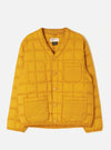 TAION x Universal Works Yellow Nylon Soft Shell Down Cardigan