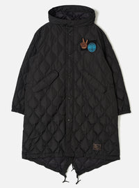 TAION x Universal Works Black Military Hard Shell Down Mod Parka