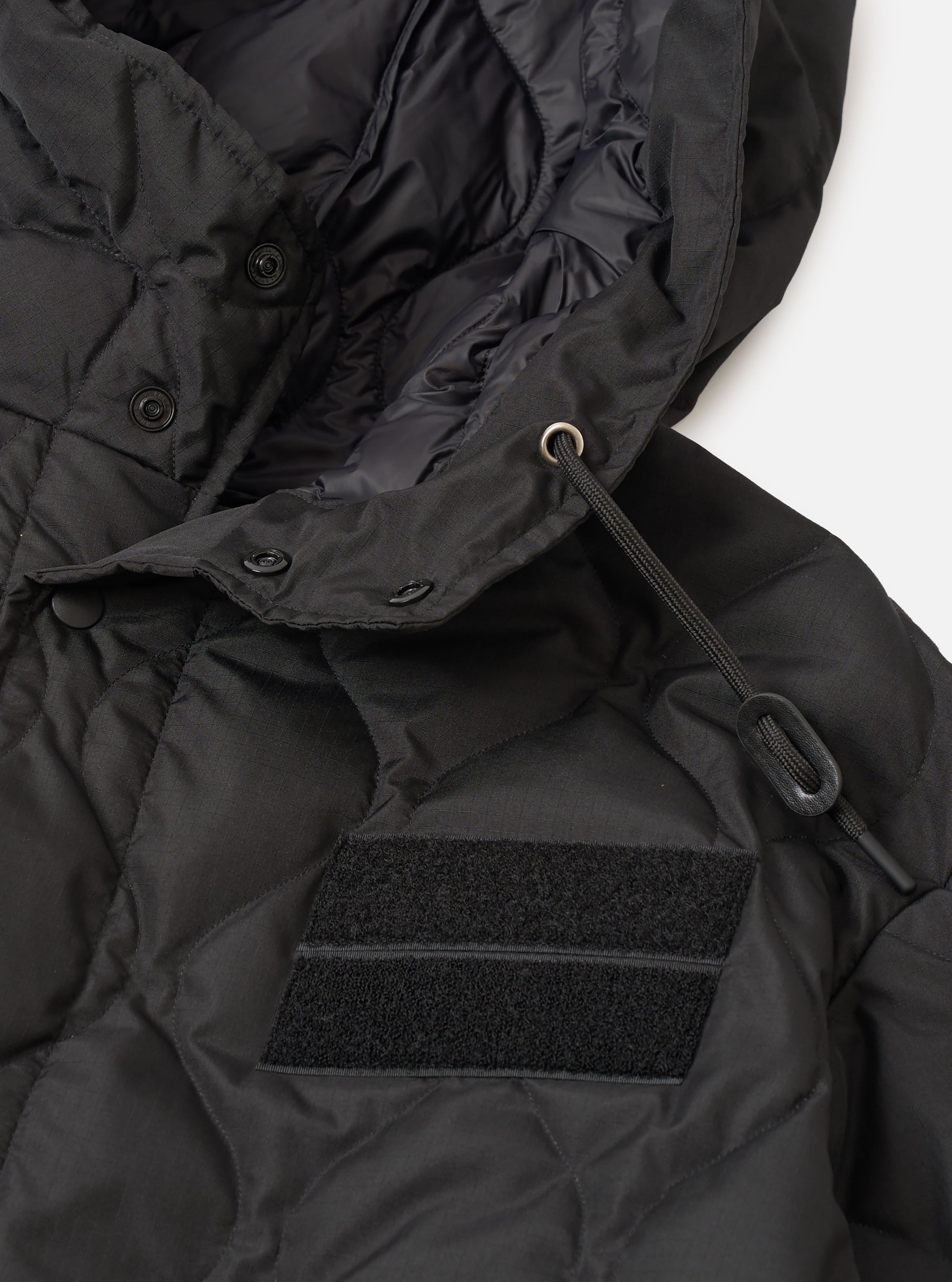 【開封済未使用】「BLACK RUDE NIGHT」 MODS COAT Men's Black Military Hard Shell Down Mod Parka – Universal Works