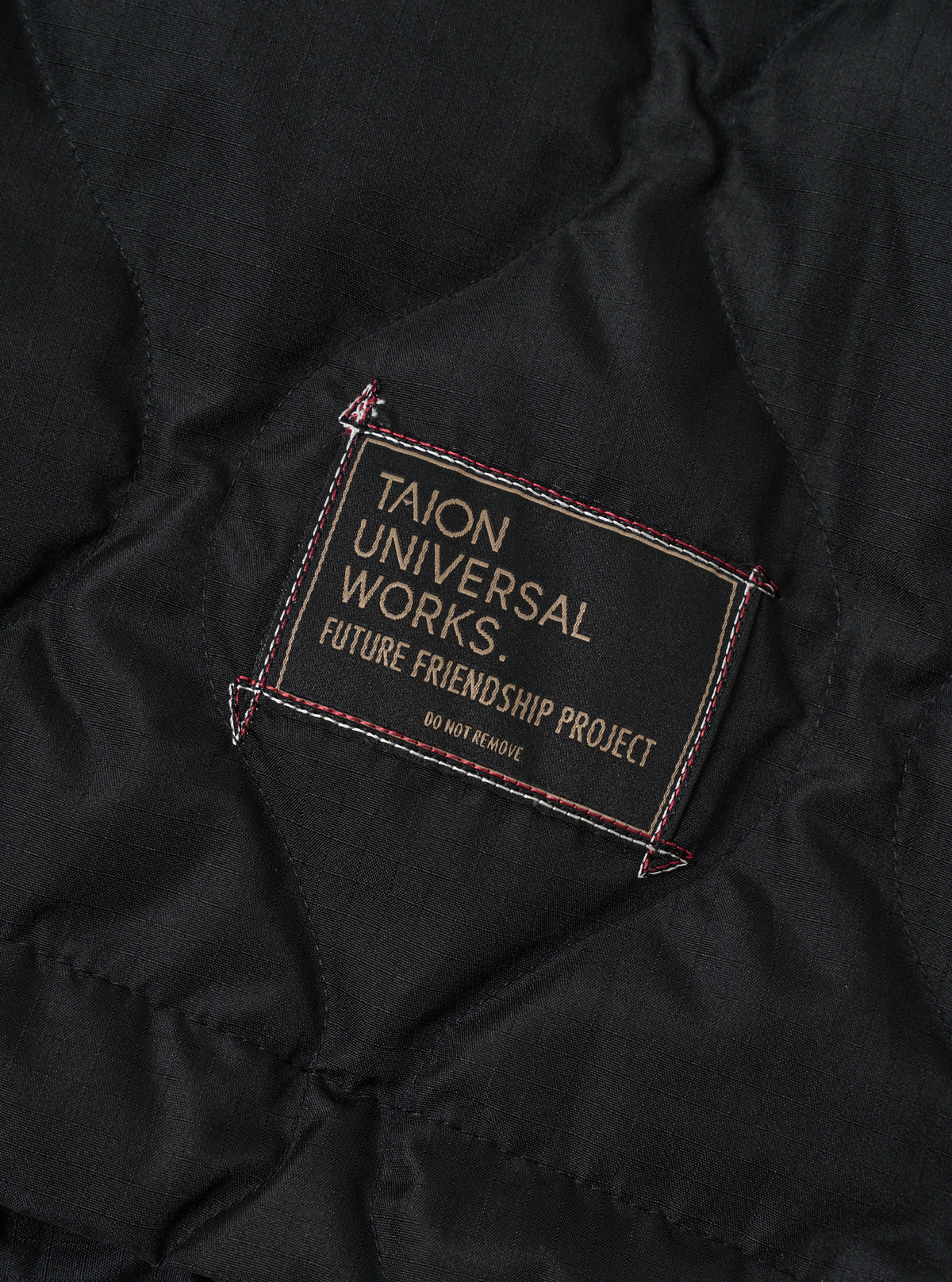 TAION x Universal Works Black Military Hard Shell Down Mod Parka