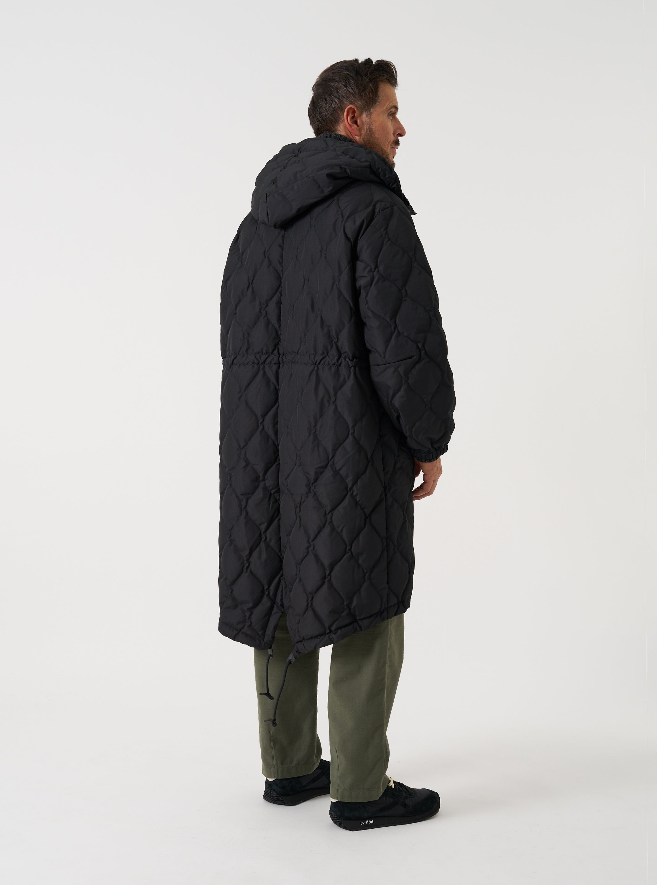 Men's Black Military Hard Shell Down Mod Parka – Universal Works