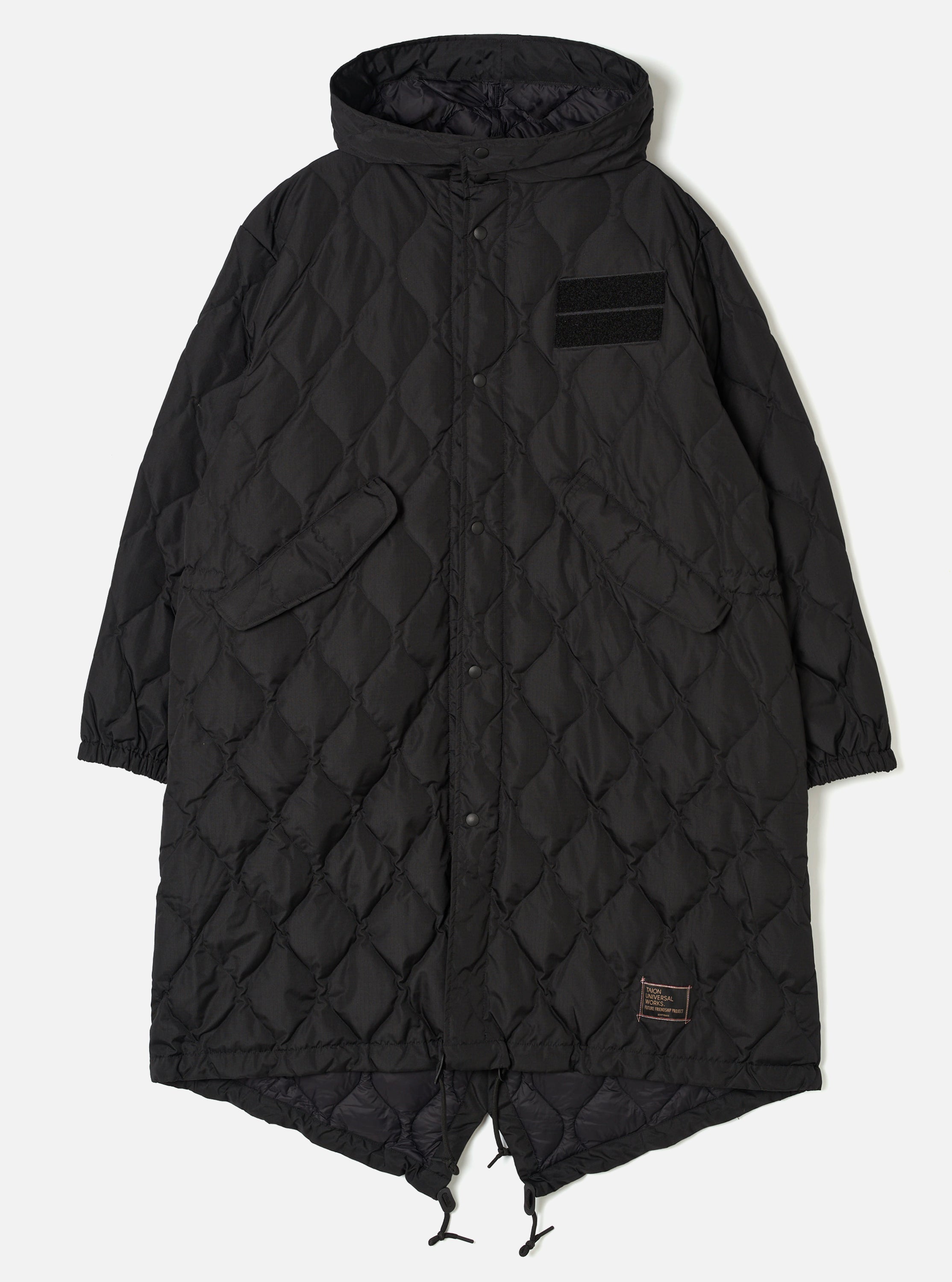 Men's Black Military Hard Shell Down Mod Parka – Universal Works