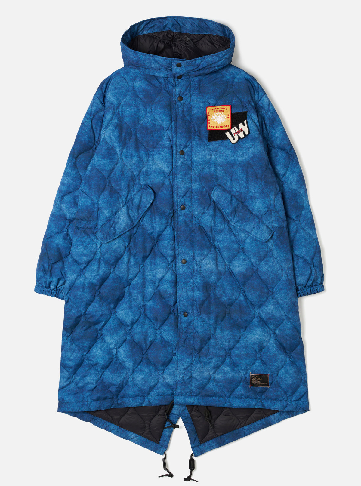 TAION x Universal Works Cloud Camo Military Hard Shell Down Mod Parka