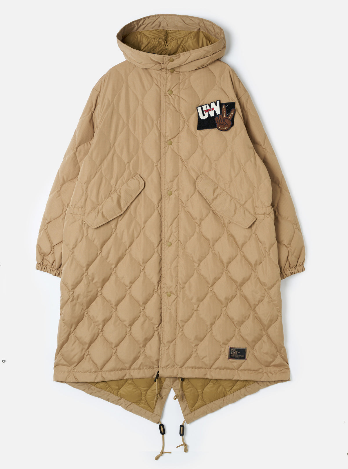TAION x Universal Works Coyote Military Hard Shell Down Mod Parka