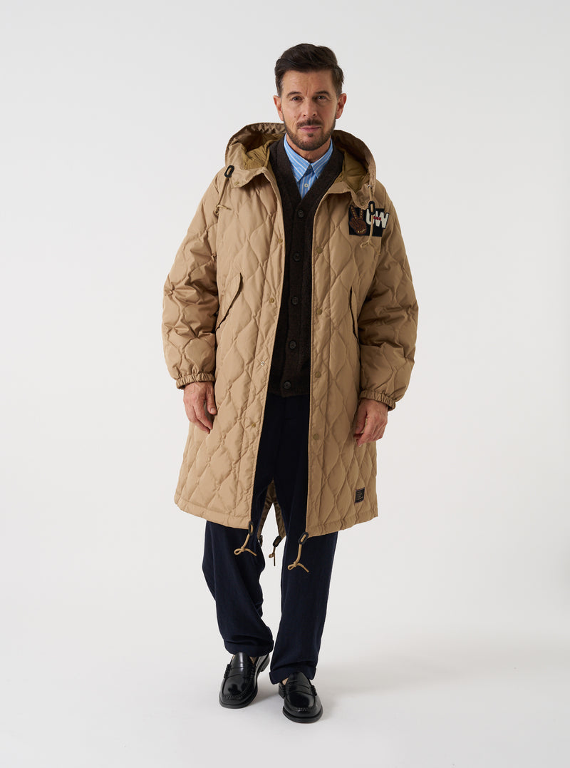 TAION x Universal Works Coyote Military Hard Shell Down Mod Parka