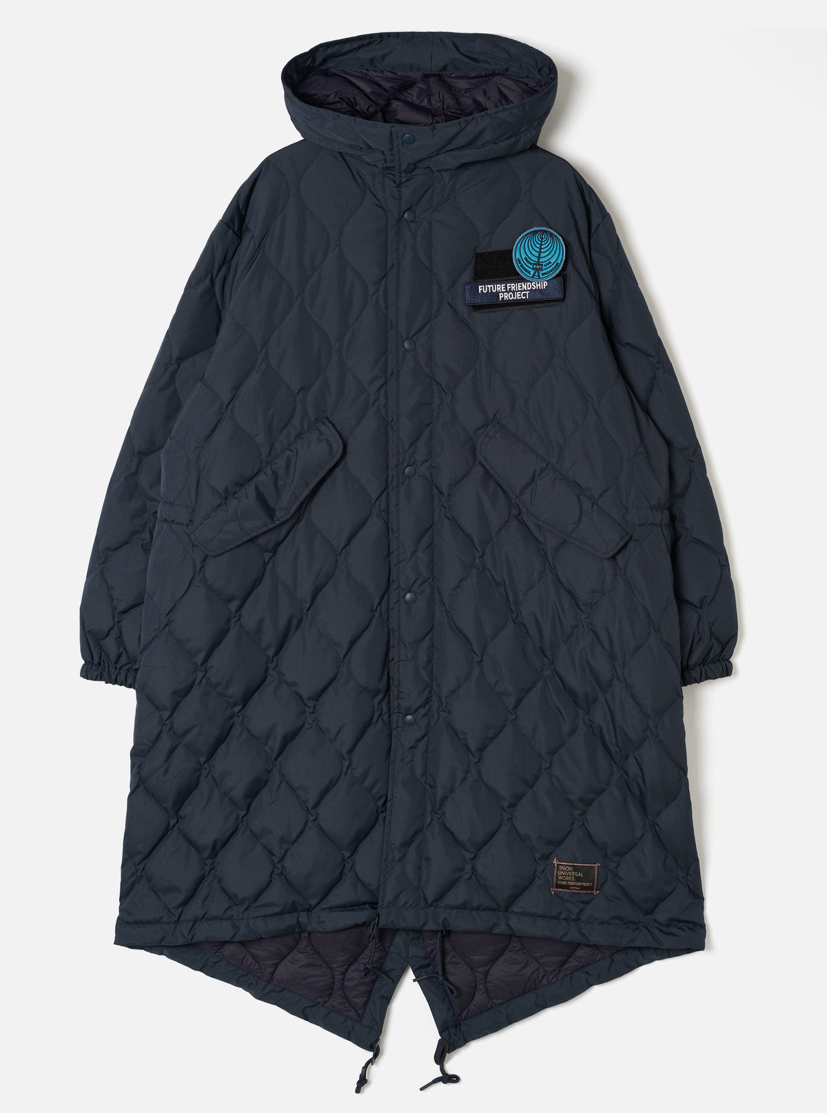 TAION x Universal Works Dark Navy Military Hard Shell Down Mod Parka